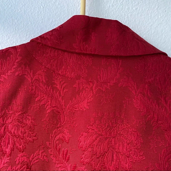 132. NWT Talbots Floral Red jacket - Picture 5 of 12